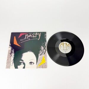 Vintage 1986 A&M Records Janet Jackson Nasty Vinyl Record LP